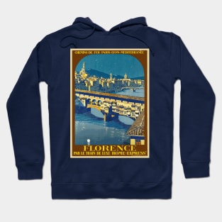 Florence, Italy - Vintage Travel Poster Design Hoodie